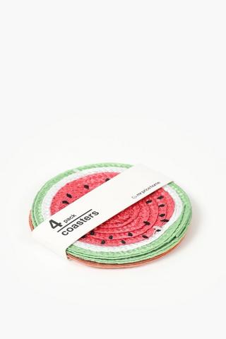 4 Pack Fruit Coasters