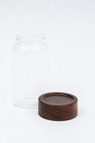 Large Spice Jar With Wooden Lid