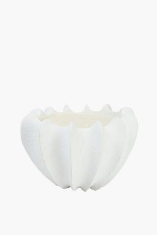 Textured Shell Scented Candle, 22x17cm
