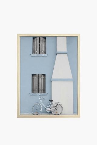 Framed Bicycle Canvas, 30x40cm