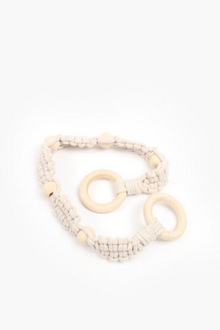 Crochet Wooden Ring Curtain Tie Back