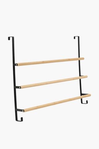 Bamboo Over The Door Towel Rail