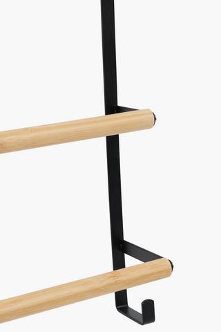 Bamboo Over The Door Towel Rail
