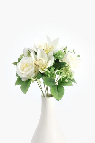 Orchid And Rose Bouquet, 42cm