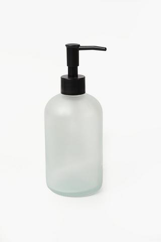 Glass Frosted Soap Dispenser