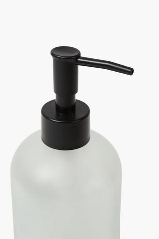 Glass Frosted Soap Dispenser