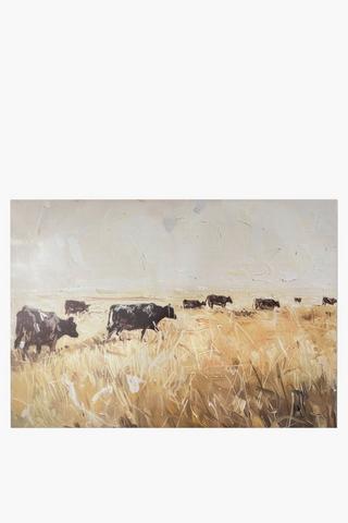 Printed Nguni Canvas, 70x100cm