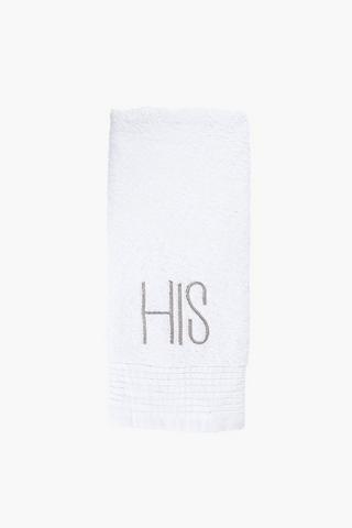 Cotton Embroidered His Hand Towel