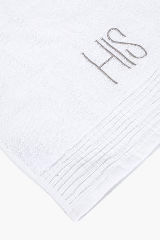 Cotton Embroidered His Hand Towel
