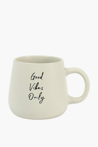Script Stoneware Mug