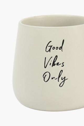 Script Stoneware Mug