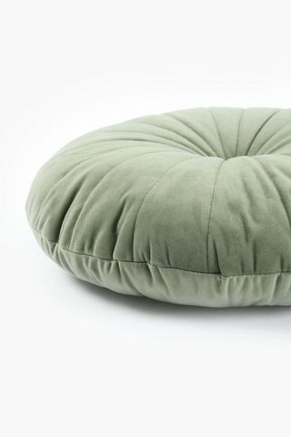 Velvet Round Scatter Cushion, 40cm
