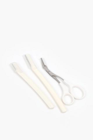 3 Piece Womens Eyebrow Trimming Set