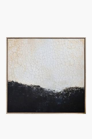 Hand Painted Coastal Canvas, 80x60cm