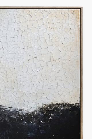 Hand Painted Coastal Canvas, 80x60cm