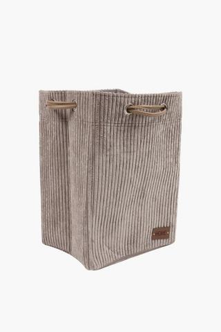 Corduroy Knock Down Laundry Basket