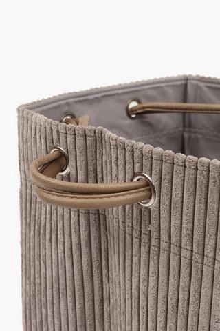 Corduroy Knock Down Laundry Basket