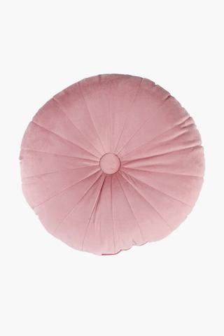 Velvet Round Scatter Cushion, 40cm
