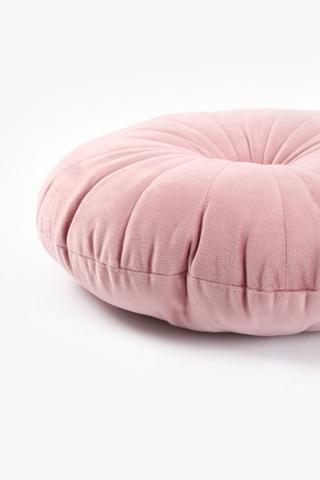 Velvet Round Scatter Cushion, 40cm
