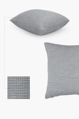Jacquard Check Scatter Cushion, 60x60cm