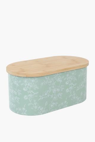 Floral Metal Bread Bin