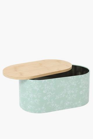 Floral Metal Bread Bin