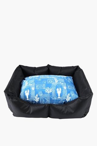 Waterproof Printed Lobster Pet Bed