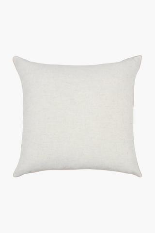 Cotton Piping Detail Scatter Cushion Cover, 60x60cm