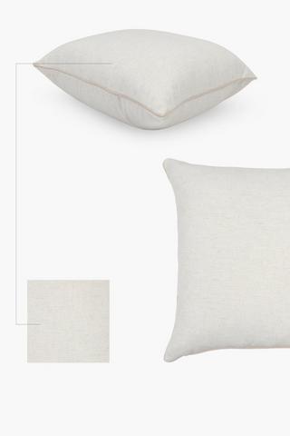 Cotton Piping Detail Scatter Cushion Cover, 60x60cm