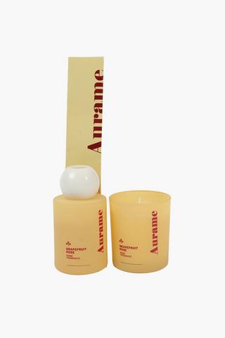Aurame Grapefruit And Rose Candle, 135g