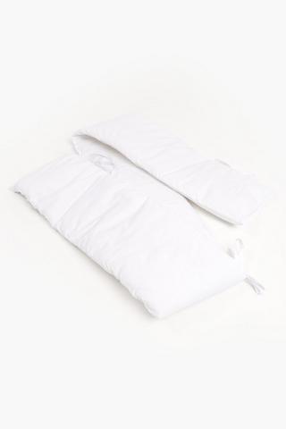 Polycotton Woven Flannel Cot Bumper