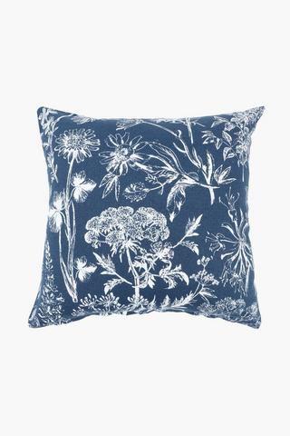 Printed Floral Scatter Cushion, 45x45cm