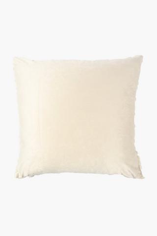 Faux Fur Trellis Scatter Cushion, 60x60cm