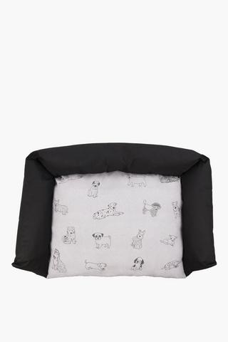 Dog 3 Sided Puppy Pooch Bed Large, L59xw45cm