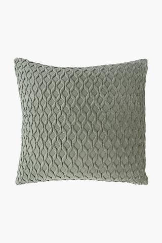 Velvet Trellis Embroidered Scatter Cushion, 30x50cm
