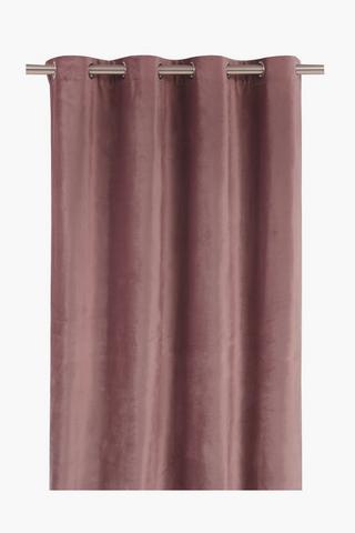 Eyelet Holland Velvet Curtain, 140x225cm