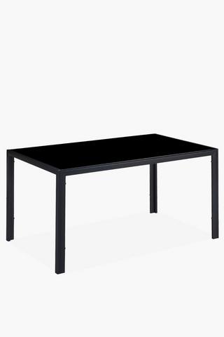 Shadow Glass 6 Seater Dining Table