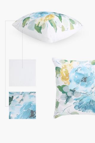 Printed Houda Floral Scatter Cover Only, 60x60cm
