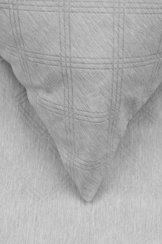 Soft Touch Marl Diamond Embossed Euro Conti Pillowcase