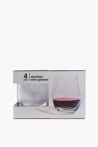 4 Pack Ella Stemless Wine Glasses