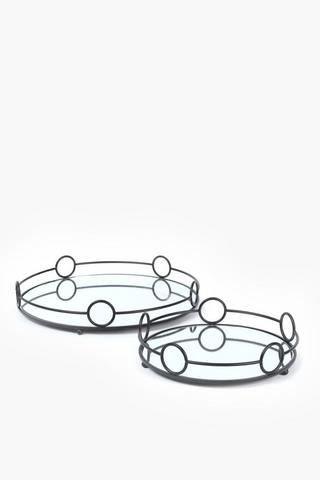 Orbit Decor Mirror Tray, 32x4cm