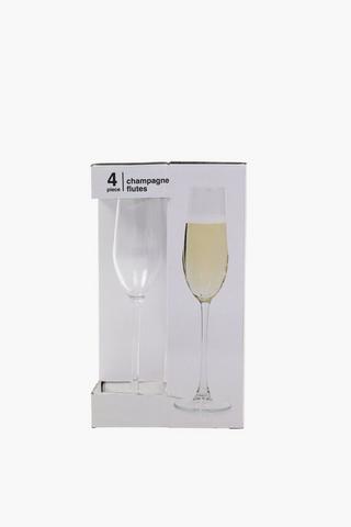 4 Pack Ella Champagne Flutes