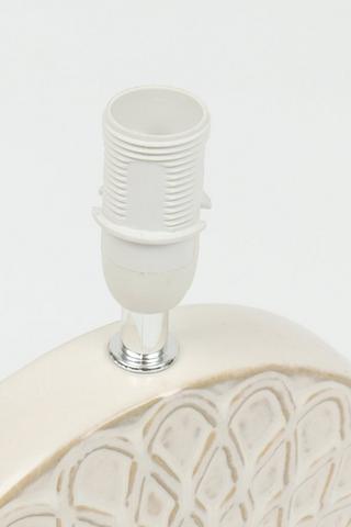 Ceramic Lace Pattern Lampset, E14