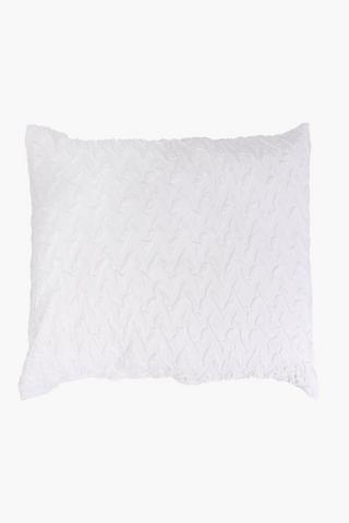 Soft Touch Pressed Chevron Euro Continental Pillowcase