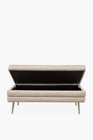 Boucle Storage Bench