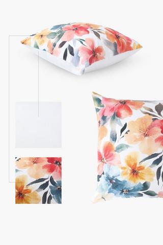 Printed Magdalena Floral Scatter Cushion Cover Only, 50x50cm