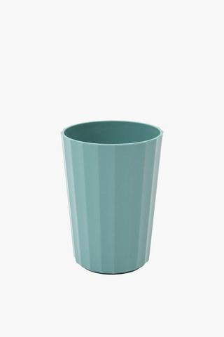 Shell Ribbed Plastic Tumbler