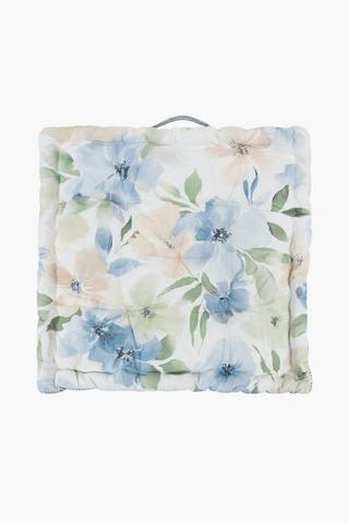 Printed Magdalena Floral Chairpad, 50x50x10cm