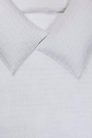Seersucker Textured Duvet Cover Set