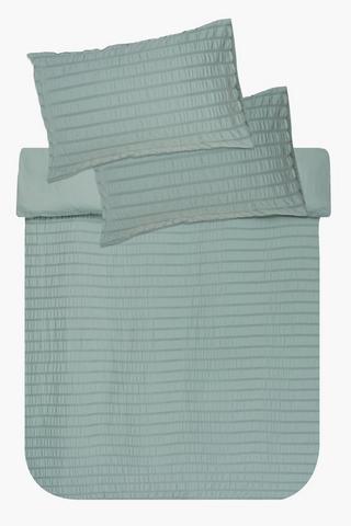 Soft Touch Seersucker Textured Duvet Cover Set